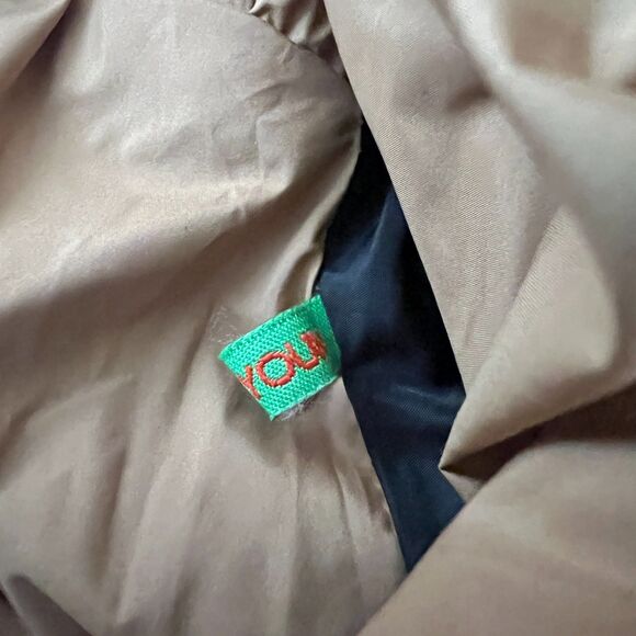 Orolay 092 Universe Fleece Down Puffer in Khaki Women Extra Small Jacket Zip Up - Picture 6 of 16